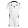 Conjunto (Camiseta+Pantalón Corto) Alemania Kai Havertz 7 Primera Equipación Euro 2024 - Niño